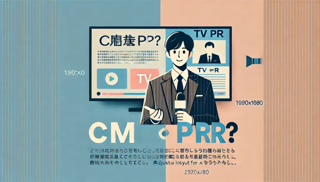 テレビCMとテレビPRの違いとは？どちらを選ぶべきか | 社外CMO