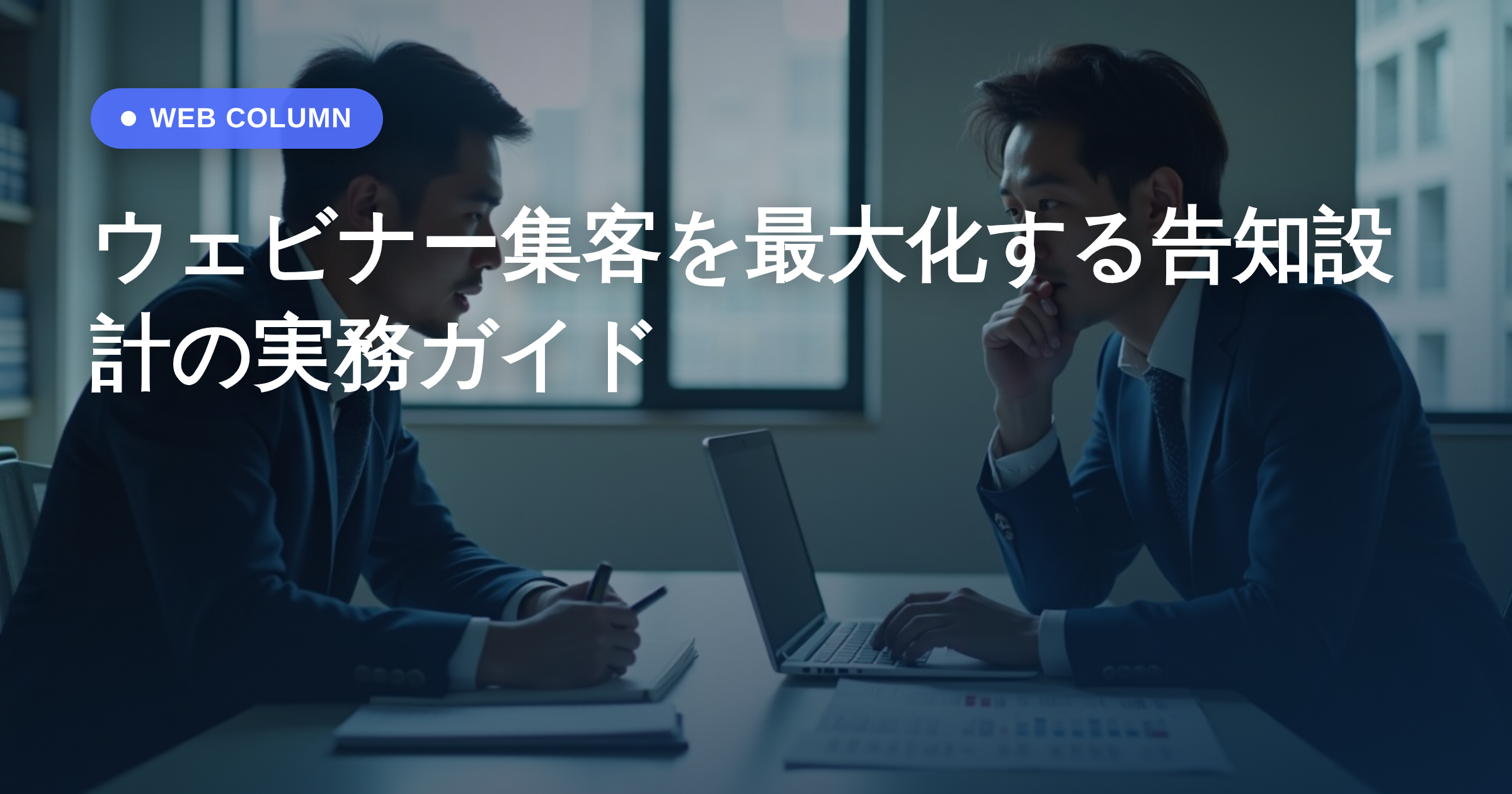 ウェビナー集客を最大化する告知設計の実務ガイド